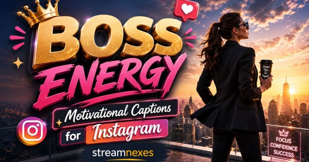 Boss Energy Motivational Captions for Instagram