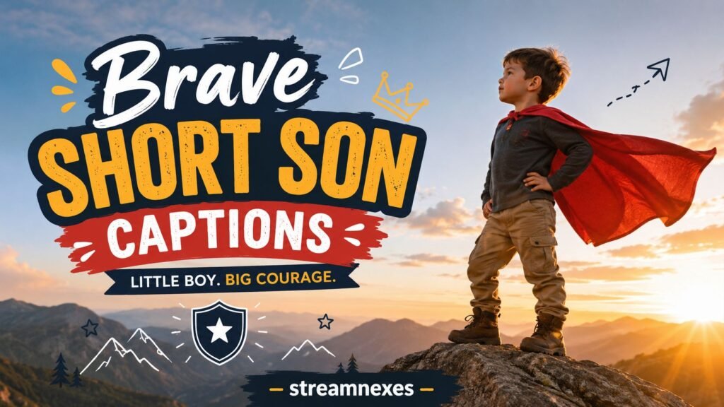 Brave Short Son Captions