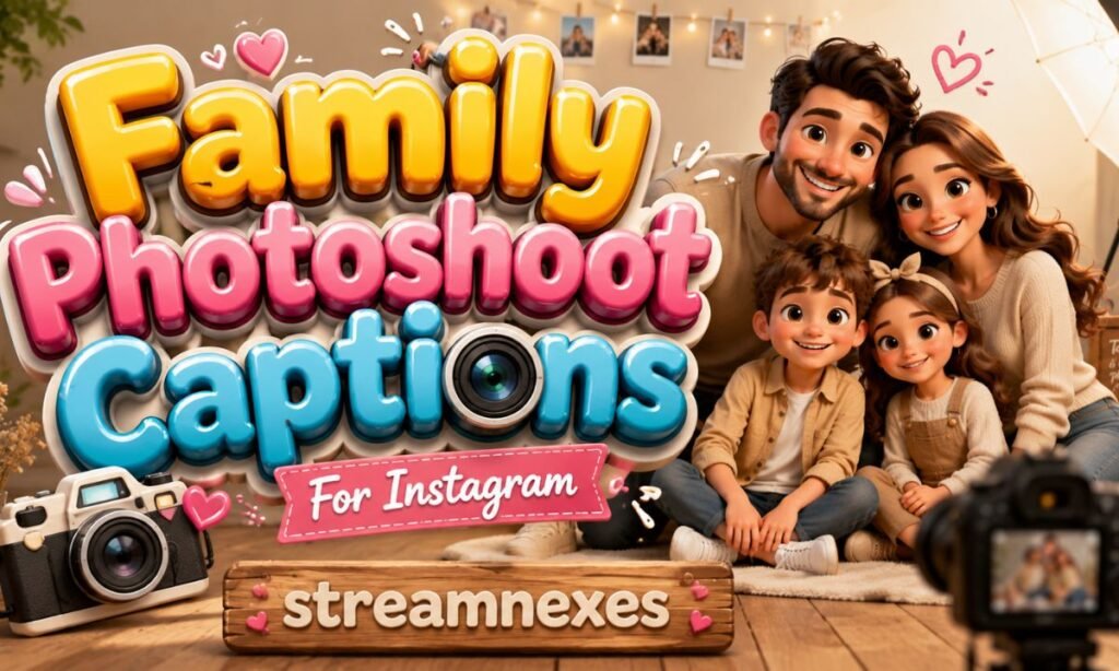 Family Photoshoot Captions For Instagram