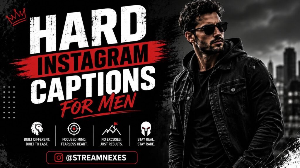 Hard Instagram Captions for Men