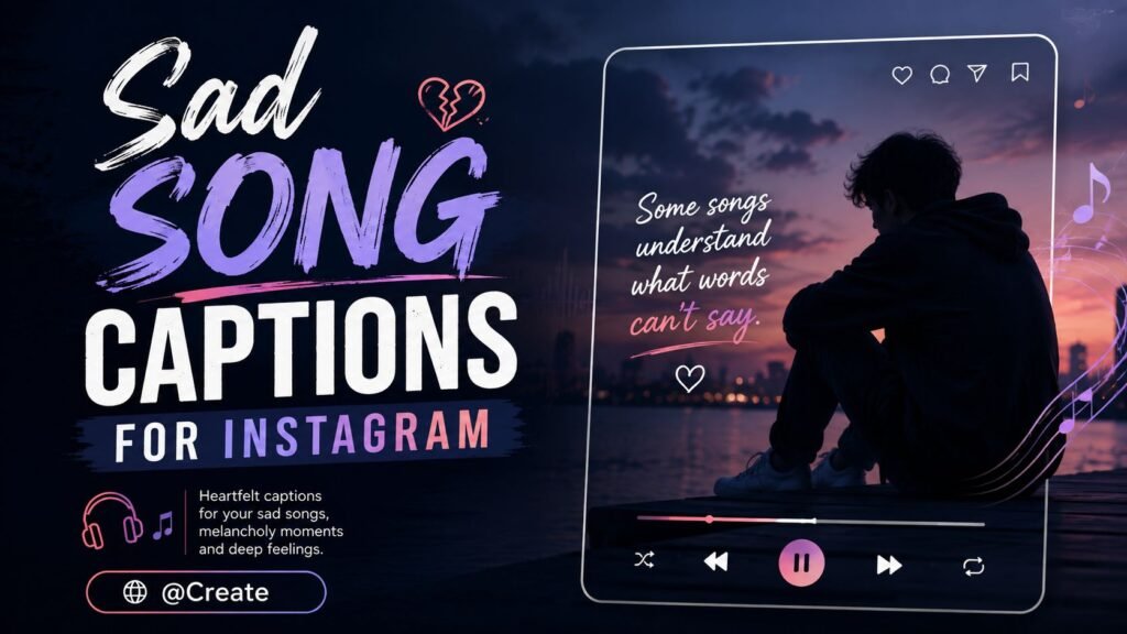 Sad Song Captions for Instagram