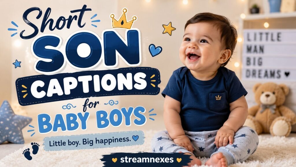 Short Son Captions for Baby Boys