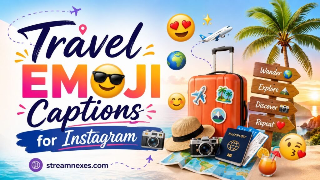 Travel Emoji Captions for Instagram
