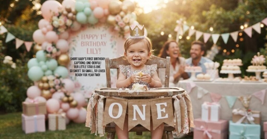 Short Baby’s First Birthday Captions