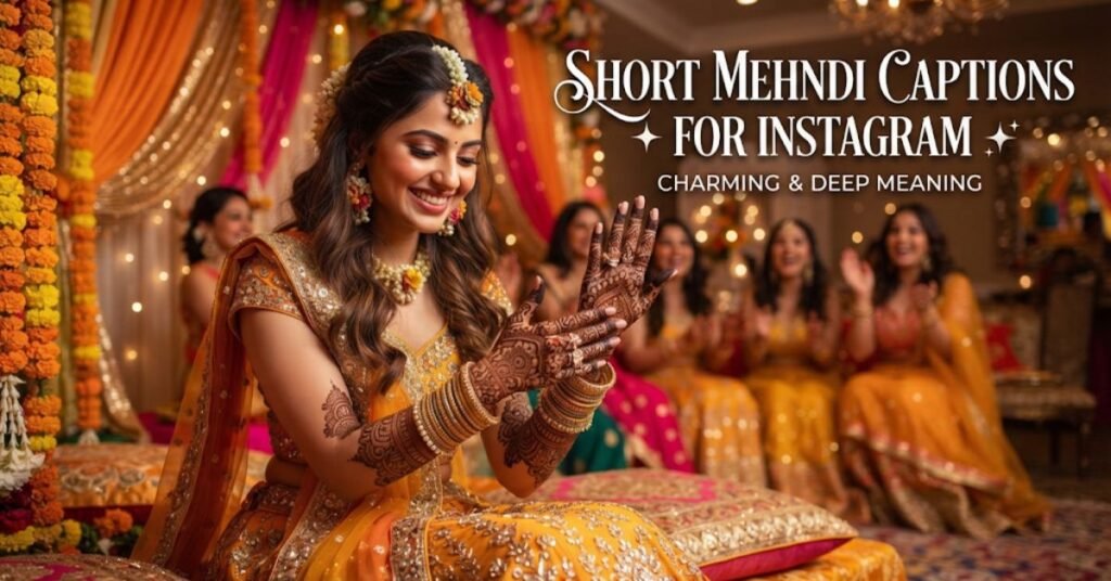Charming Mehndi Caption For Instagram With Deep Meaning