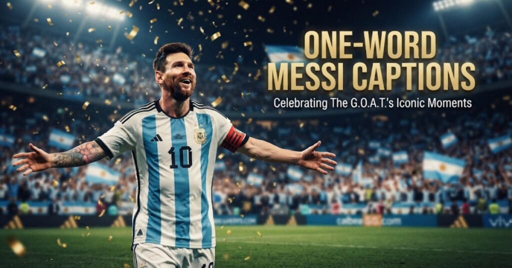 One-Word Messi Captions