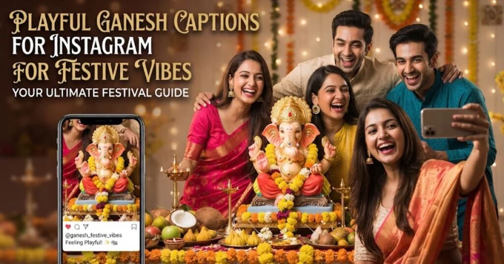 Playful Ganesh Captions For Instagram For Festive Vibes