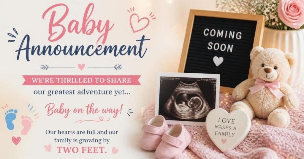 baby announcement captions