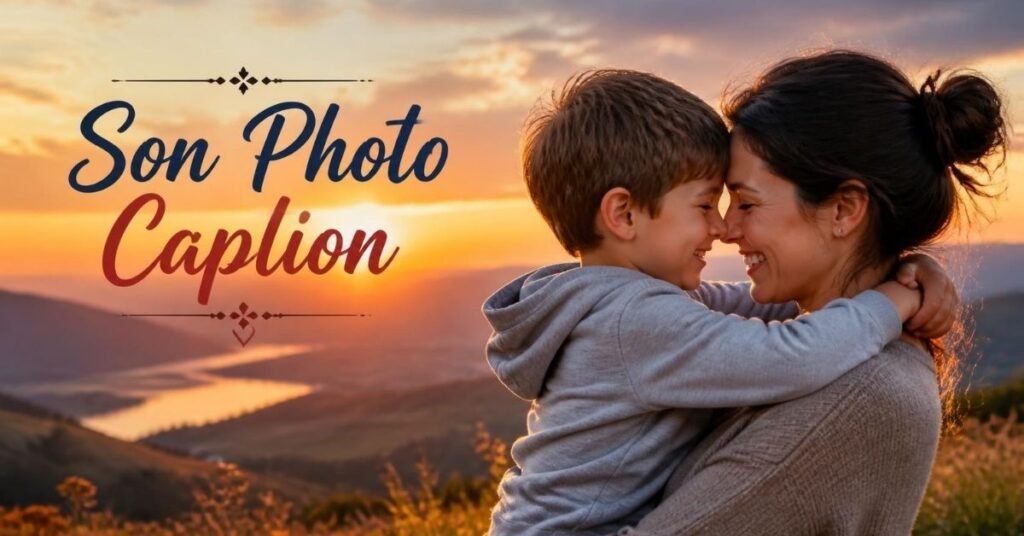 son photo caption